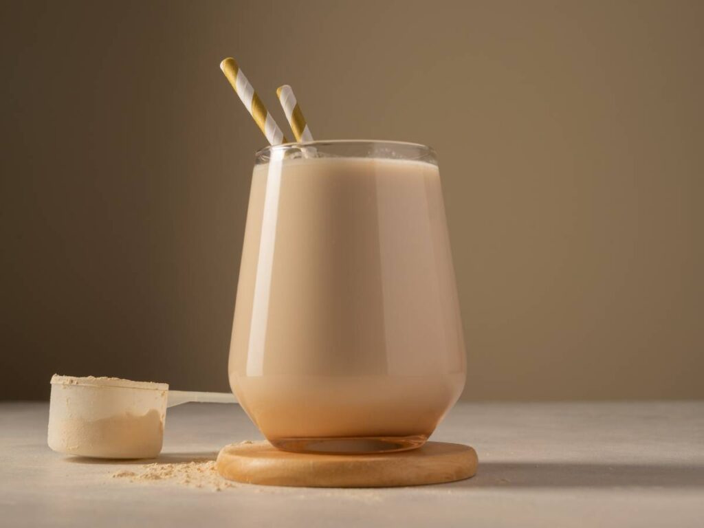Ciekawa propozycja podania miodowego shake’a proteinowego